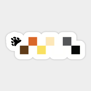 Bear Pride Pixel Sticker